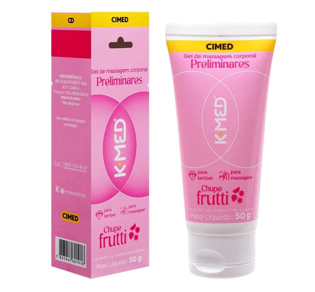 Lubrificante kmed chupe fruit 50gr